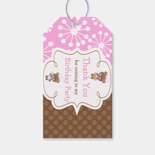 料理シェフベアーズサンキューギフトラベル ギフトタグ (正面)