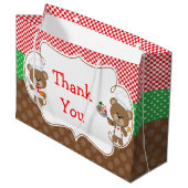 料理シェフベアーズバースデーパーティー ラージペーパーバッグ (正面アングル)