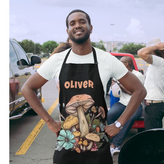 料理シェフマッシュルームエプロン エプロン