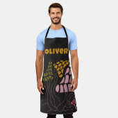 料理シェフマッシュルームエプロン エプロン (着用した状態)