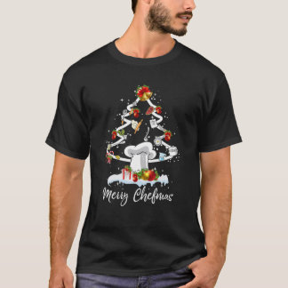料理シェフメリークリスマスパジャマスファミリーメリー Tシャツ