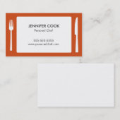 料理シェフランチョンマット名刺 名刺 (正面/裏面)
