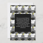 料理シェフ卒業パーティー招待状 招待状 (裏面)