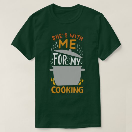 料理シェフ調理師夫 Tシャツ (デザイン正面)