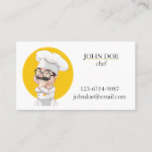 料理シェフ 名刺 (正面)