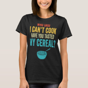 料理シリアルシェフフフフードスナックキッチンレトロビンタ Tシャツ