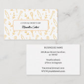 料理シンプルベーキング器具パターンベイカー 名刺 (正面/裏面)