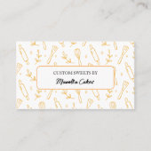 料理シンプルベーキング器具パターンベイカー 名刺 (正面)