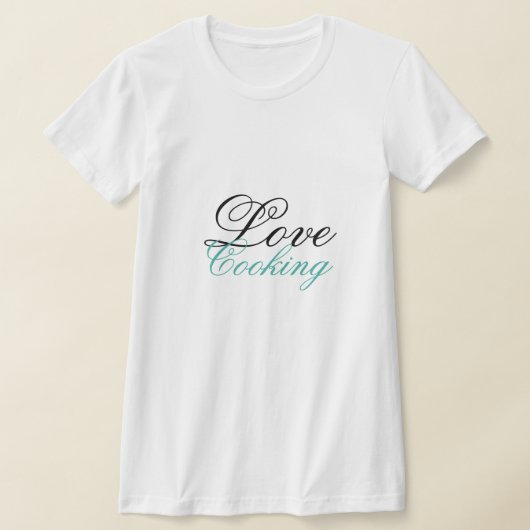 料理スタイリッシュをテーマにした Tシャツ (レイダウン)