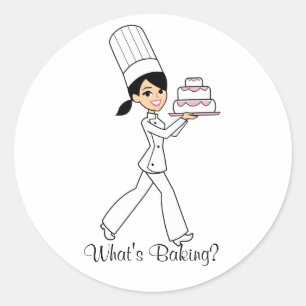 料理ステッカーとは – Baker Girl ラウンドシール