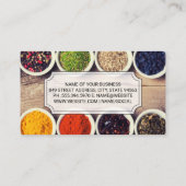 料理スパイスinティンカップ 名刺 (裏面)