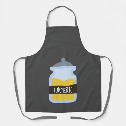 料理スパイスTumericカラフル エプロン (正面)