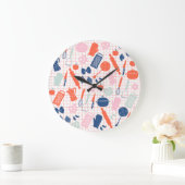 料理ツールの壁時計 ラージ壁時計 (ホーム)