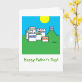 料理テーマユーモアのあるファーズデイスパイス漫画 カード (黄色い花)