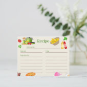 料理デザインレシピカード ポストカード (スタンド正面)