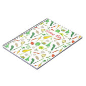 料理ノート生野菜水彩スケッチ ノートブック (左側)