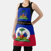 料理ハイチ&ハイチ国旗のシェフキッチン エプロン (インサイチュ)