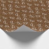 料理パターンとシェフハット ラッピングペーパー (角)