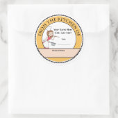 料理パーソナライズされたベーキング販売ラベル ラウンドシール (バッグ)