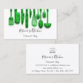 料理パーソナルシェフレストラングリーンケータリング 名刺 (正面/裏面)