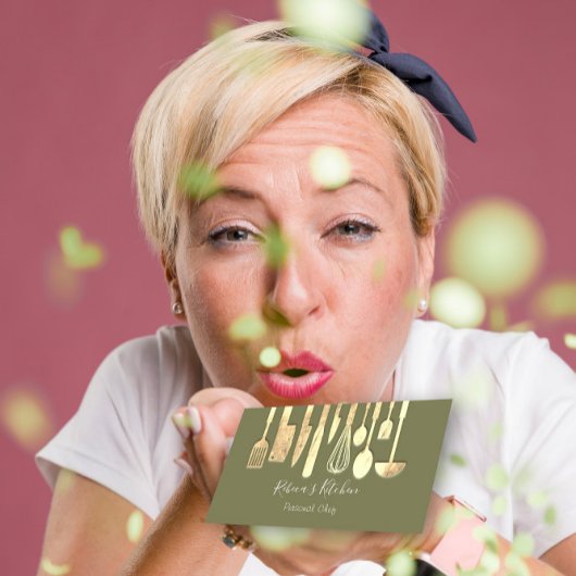 料理パーソナルシェフレストランケータリンググリーン 名刺