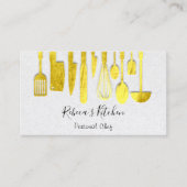 料理パーソナルシェフレストランケータリングゴールデン 名刺 (正面)