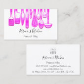 料理パーソナルシェフレストランピンクケータリング 名刺 (正面/裏面)