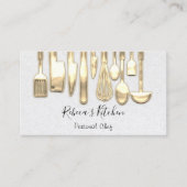 料理パーソナルシェフレストラン料理ナイフ 名刺 (正面)