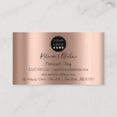 料理パーソナルシェフレストラン料理バラ 名刺 (裏面)