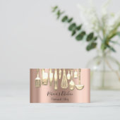 料理パーソナルシェフレストラン料理バラ 名刺 (スタンド正面)