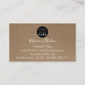 料理パーソナルシェフレストラン料理金ゴールド 名刺 (裏面)