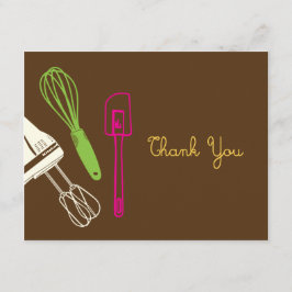 料理パーティーサンキューカード サンキューカード