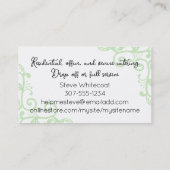 料理ファンシーの器食べ物師のケータリング料理ツアー 名刺 (裏面)