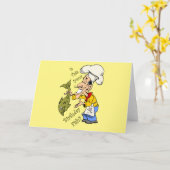 料理フランスの人~がお前の誕生日魚か? カード (黄色い花)