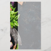 料理フードファミリーディナーレシピページ 便箋 (裏面)