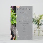 料理フードファミリーディナーレシピページ 便箋 (スタンド正面)