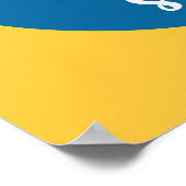 料理プおもしろいンタイポグラフィアートレトロカラー ポスター (角)