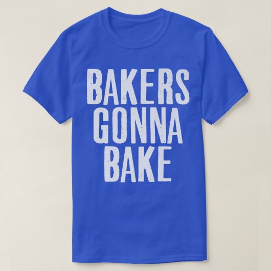 料理ベイカー行くベーキング恋人フードパン Tシャツ (デザイン正面)