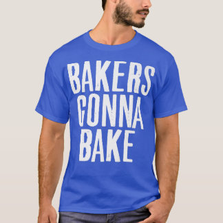 料理ベイカー行くベーキング恋人フードパン Tシャツ