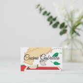 料理ベジタリアン野菜ラザニア食品ブシン… 名刺 (スタンド正面)