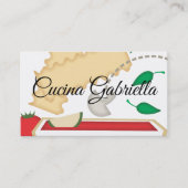 料理ベジタリアン野菜ラザニア食品ブシン… 名刺 (正面)