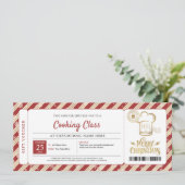 料理ベーキングクラスクリスマスギフト券 招待状 (スタンド正面)