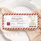 料理ベーキングクラスクリスマスギフト券 招待状