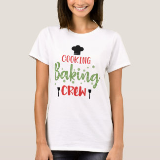 料理ベーキングクルーメリークリスマスツリークリスマス Tシャツ