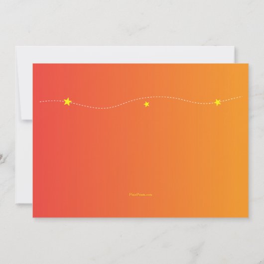 料理ベーキングダイプロマ子供の誕生日招待状 招待状 (裏面)