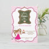 料理ベーキングバースデーパーティ招待状 招待状 (スタンド正面)