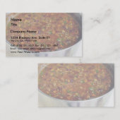 料理ホットチリ 名刺 (正面/裏面)