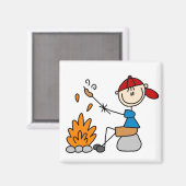 料理ホットドッグキャンプ磁石 マグネット (正面/裏面)