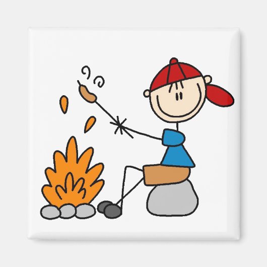 料理ホットドッグキャンプ磁石 マグネット (正面)