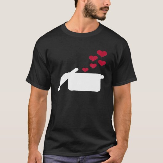 料理ポットハート Tシャツ (正面)